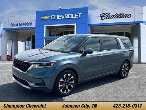 Blue 2024 Kia Carnival EX