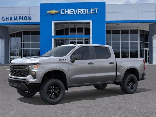 Sterling Gray Metallic 2026 Chevrolet Silverado 1500 Custom Trail Boss