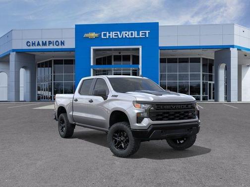 Sterling Gray Metallic 2026 Chevrolet Silverado 1500 Custom Trail Boss