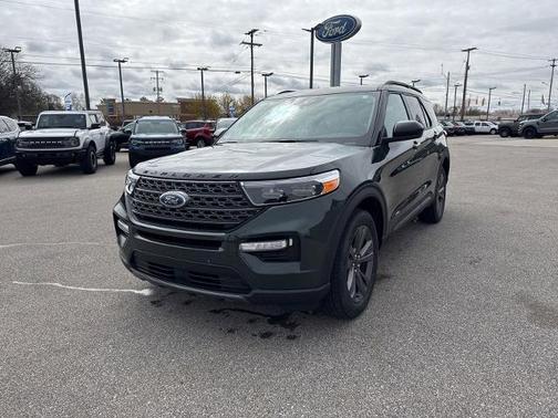 FORGED GREEN METALLIC 2023 Ford Explorer XLT