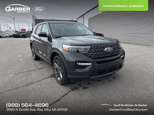 FORGED GREEN METALLIC 2023 Ford Explorer XLT