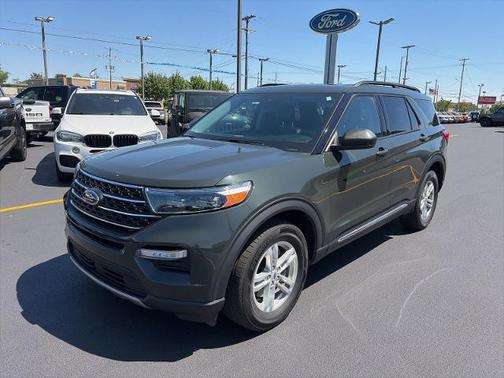 FORGED GREEN METALLIC 2023 Ford Explorer XLT