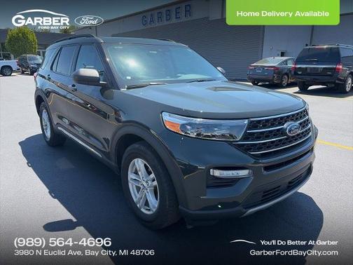 FORGED GREEN METALLIC 2023 Ford Explorer XLT