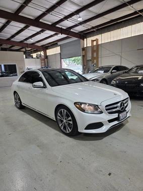 White 2016 Mercedes-Benz C-Class C 300 Sedan 4D