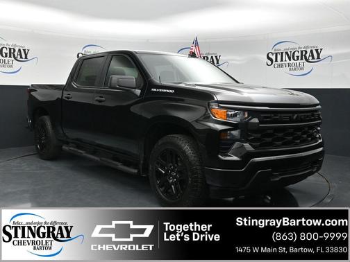 Black 2025 Chevrolet Silverado 1500 Custom