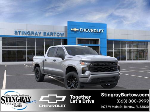 Sterling Gray Metallic 2026 Chevrolet Silverado 1500 Custom