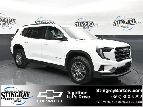 Summit White 2025 GMC Acadia FWD Elevation