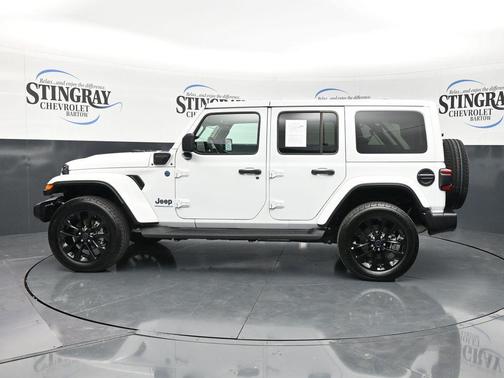 Bright White Clearcoat 2025 Jeep Wrangler 4xe Sahara