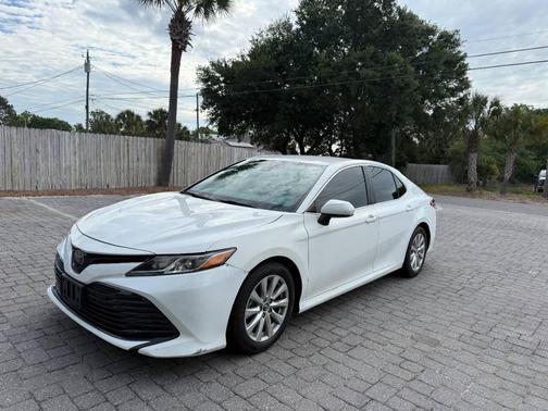 White 2020 Toyota Camry LE Sedan