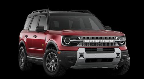 Ruby Red Metallic Tinted Clearcoat 2026 Ford Bronco Sport Badlands
