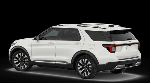 Star White Metallic Tri-Coat 2026 Ford Explorer Platinum