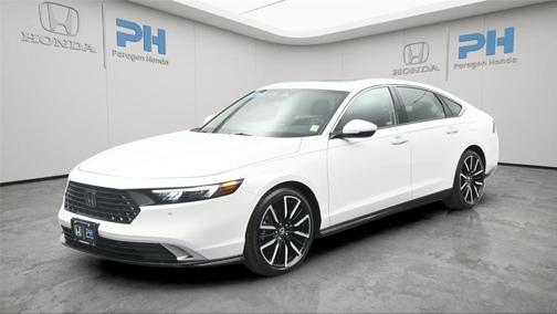 Platinum White Pearl 2023 Honda Accord Hybrid Touring