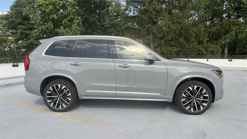 Vapour Grey Metallic 2026 Volvo XC90 Plus, B6 AWD Gas (mild hybrid), Gasoline, Bright, 7 Seats