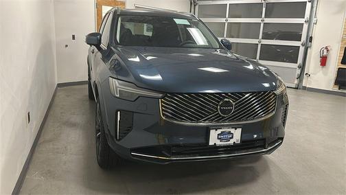 Denim Blue Metallic 2026 Volvo XC90 Plug-In Hybrid Plus, T8 AWD, Electric/Gasoline, Bright, 7 Seats