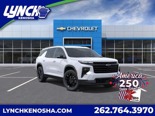 Summit White 2026 Chevrolet Traverse LT