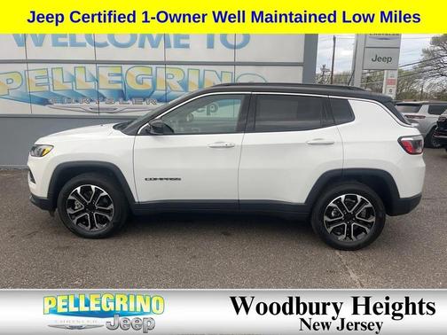 Bright White Clearcoat 2023 Jeep Compass Limited