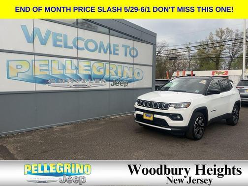 Bright White Clearcoat 2023 Jeep Compass Limited