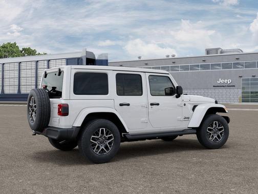 bright white clearcoat 2026 Jeep Wrangler 4-Door Sahara 4x4
