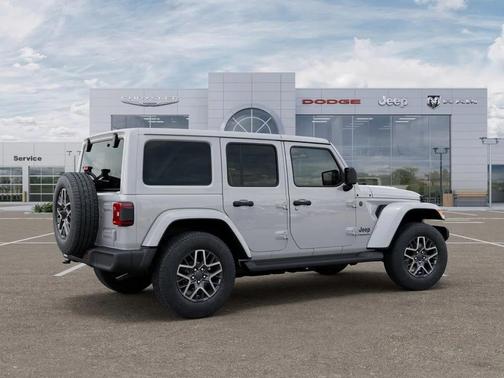 White 2026 Jeep Wrangler 4-Door Sahara 4x4