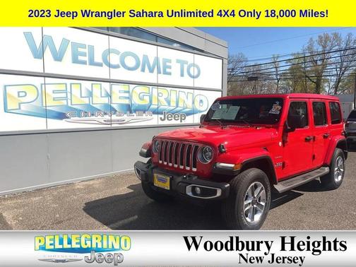 Firecracker Red Clearcoat 2023 Jeep Wrangler 4-Door Sahara 4x4