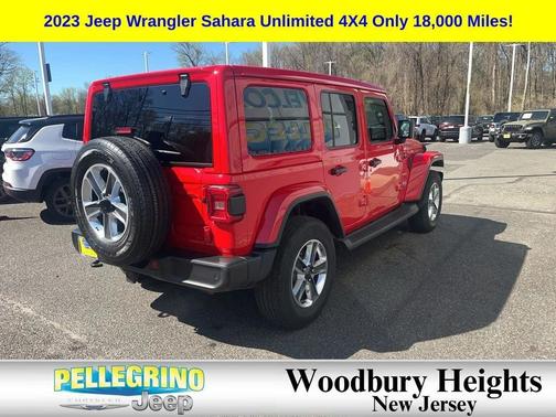 Firecracker Red Clearcoat 2023 Jeep Wrangler 4-Door Sahara 4x4