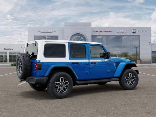Hydro Blue Pearlcoat 2026 Jeep Wrangler 4-Door Sahara 4x4