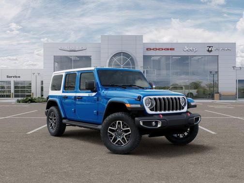 Hydro Blue Pearlcoat 2026 Jeep Wrangler 4-Door Sahara 4x4