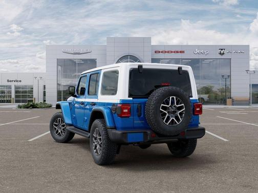 Hydro Blue Pearlcoat 2026 Jeep Wrangler 4-Door Sahara 4x4