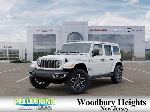 White 2026 Jeep Wrangler 4-Door Sahara 4x4