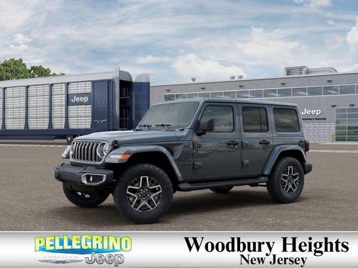 Gray 2026 Jeep Wrangler 4-Door Sahara 4x4