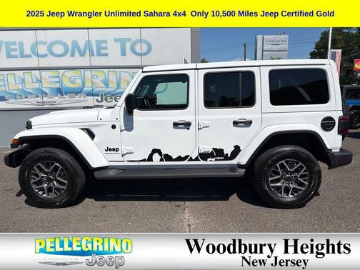 Bright White Clearcoat 2025 Jeep Wrangler Sahara