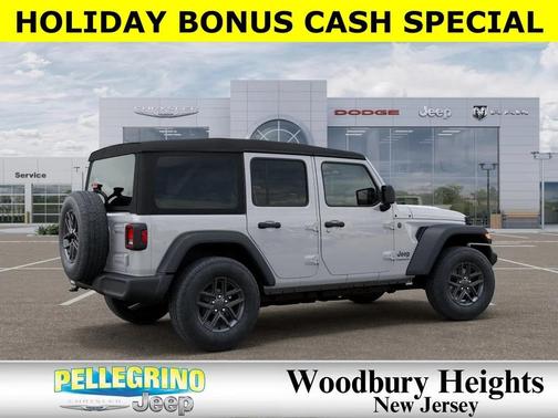 Bright White Clearcoat 2025 Jeep Wrangler Sport S