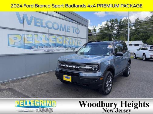 Azure Gray Metallic Tri-Coat 2024 Ford Bronco Sport Badlands