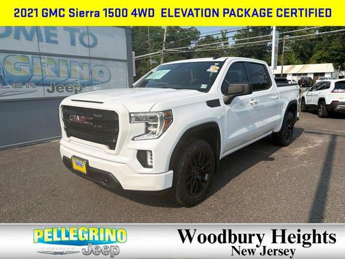 Summit White 2021 GMC Sierra 1500 Elevation