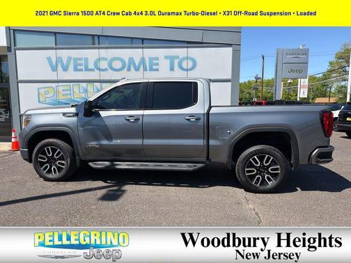 Satin Steel Metallic 2021 GMC Sierra 1500 AT4