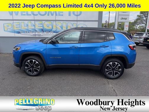 Laser Blue Pearlcoat 2022 Jeep Compass Limited