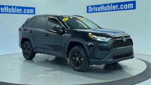 Midnight Black Metallic 2024 Toyota RAV4 Hybrid LE