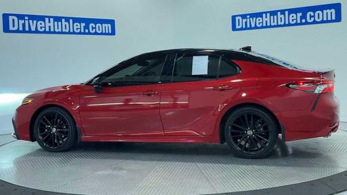 Supersonic Red/Midnight Black Metallic 2023 Toyota Camry XSE