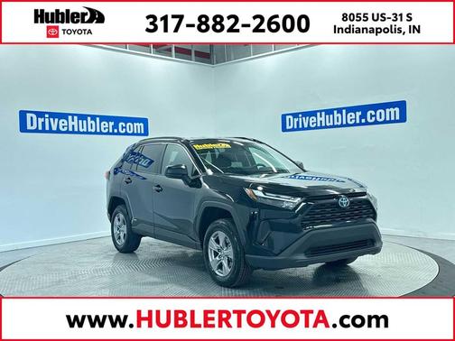 Midnight Black Metallic 2024 Toyota RAV4 Hybrid LE