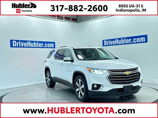 Summit White 2018 Chevrolet Traverse LT Leather