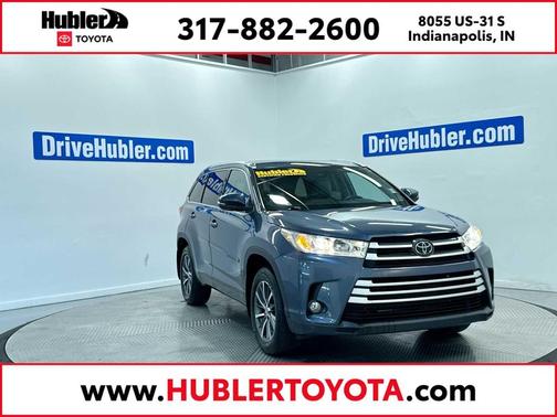 Shoreline Blue Pearl 2018 Toyota Highlander XLE