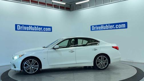 Moonlight White 2014 INFINITI Q50 Premium