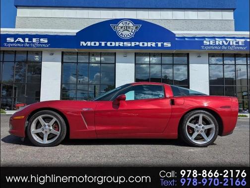 Maroon 2005 Chevrolet Corvette Base