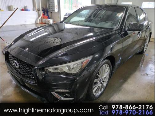 Black Obsidian 2019 INFINITI Q50 3.0t LUXE