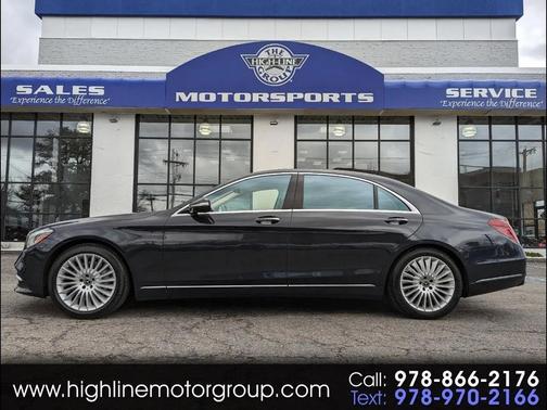 Blue 2018 Mercedes-Benz S-Class 4MATIC