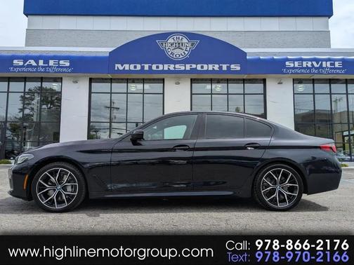 Black 2022 BMW 540 i xDrive