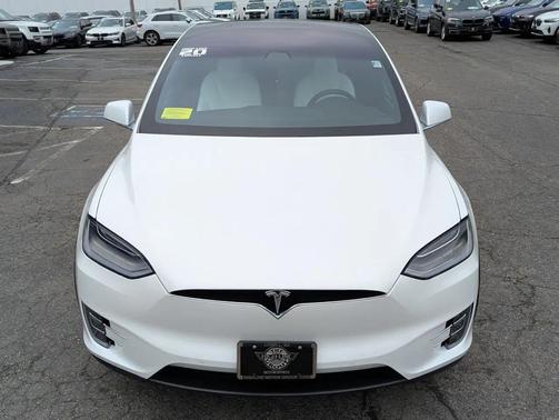 Pearl White Multi-Coat 2020 Tesla Model X Long Range Plus Dual Motor All-Wheel Drive