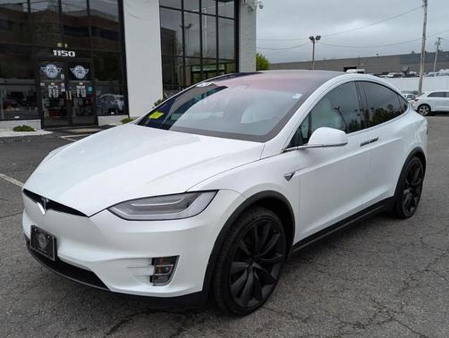 Pearl White Multi-Coat 2020 Tesla Model X Long Range Plus Dual Motor All-Wheel Drive
