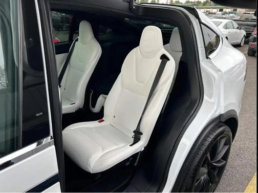 Pearl White Multi-Coat 2020 Tesla Model X Long Range Plus Dual Motor All-Wheel Drive