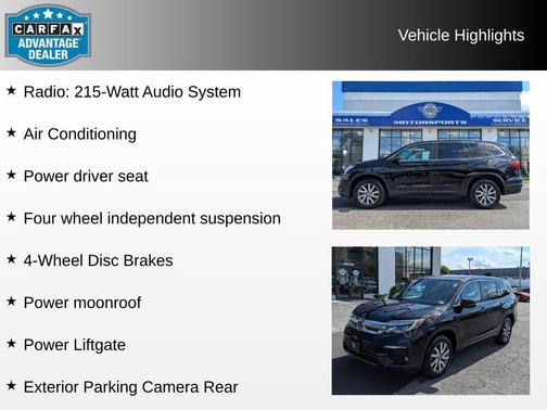 Crystal Black Pearl 2020 Honda Pilot AWD EX-L